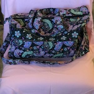 FINAL SALE PRICE Butterfly, Paisley Floral Carryon/Overnight Bag
